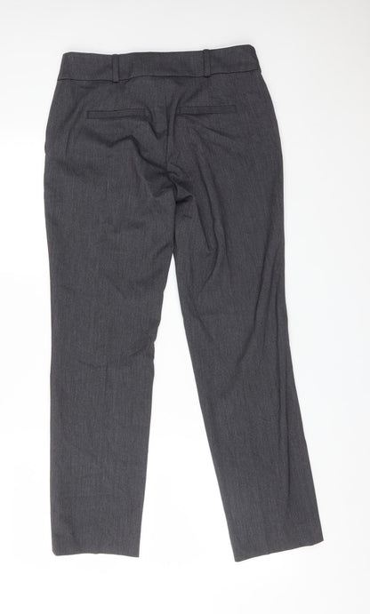 TU Womens Grey  Polyester Dress Pants Trousers Size 10 L29 in Regular