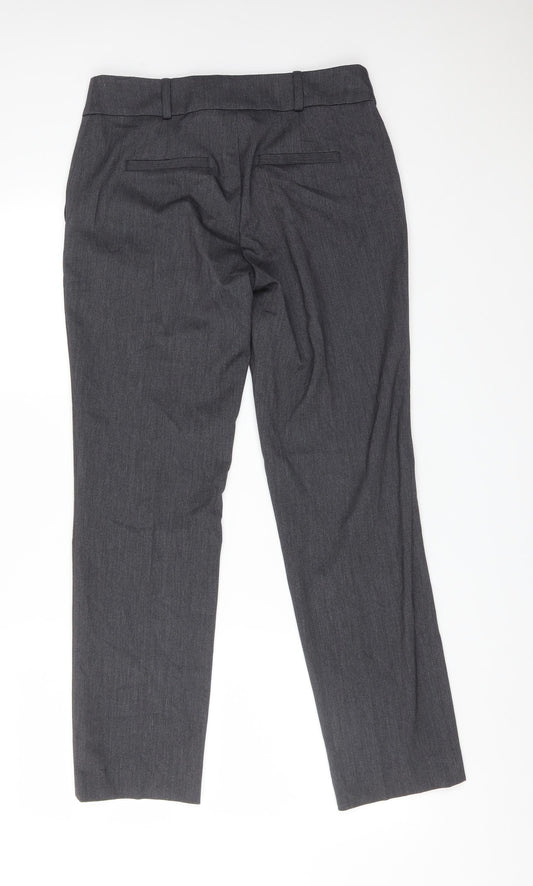 TU Womens Grey  Polyester Dress Pants Trousers Size 10 L29 in Regular