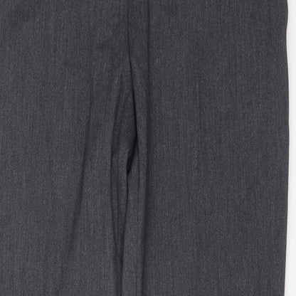 TU Womens Grey  Polyester Dress Pants Trousers Size 10 L29 in Regular