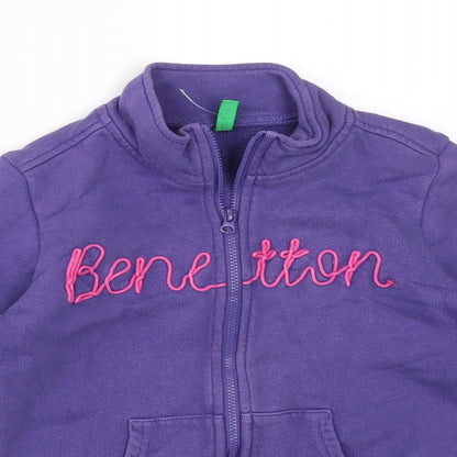 United Colors of Benetton Girls Purple   Jacket  Size 6-7 Years   - BENETTON