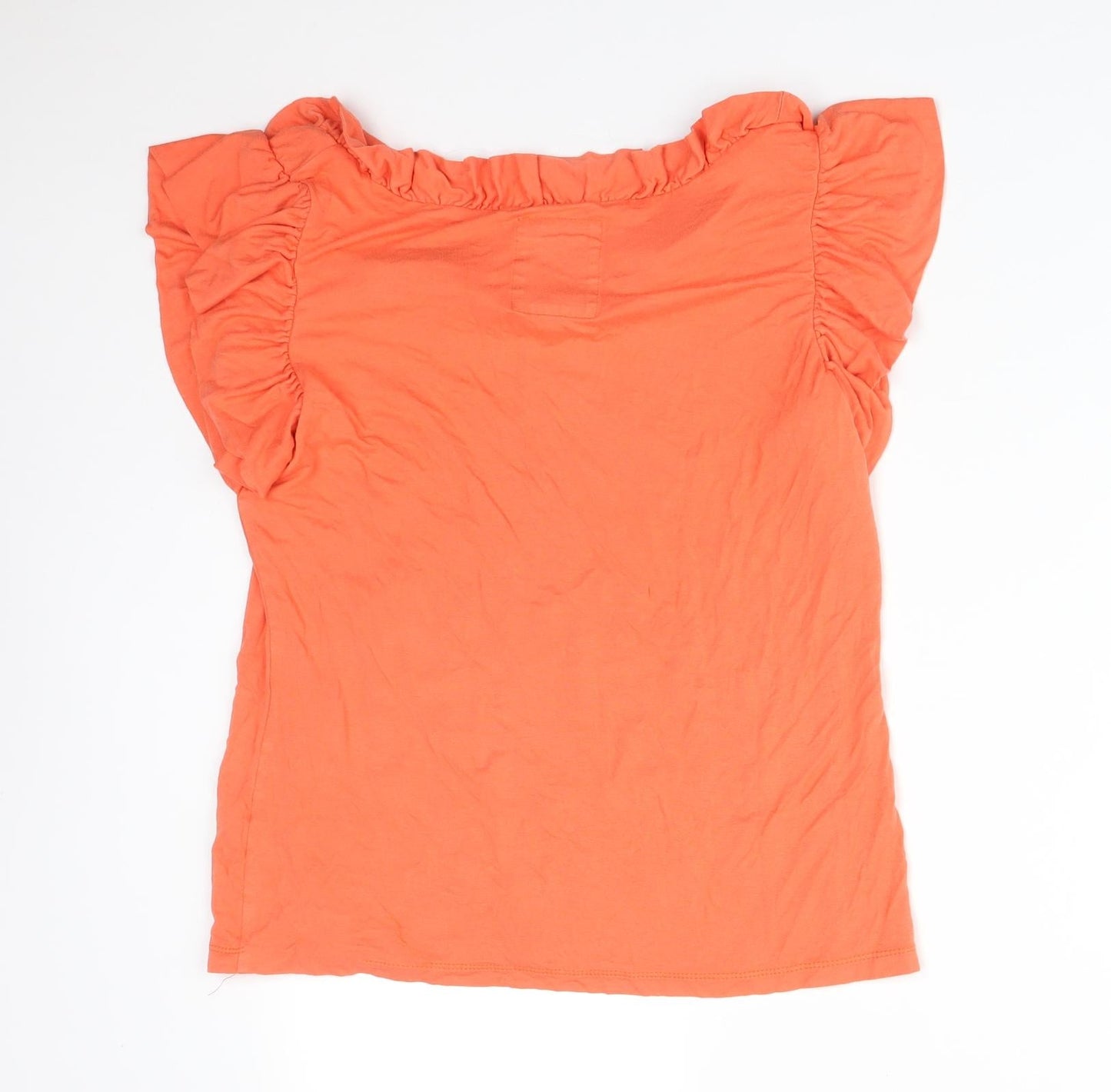 Womens UK Size 16 Debenhams Orange Basic T-Shirt