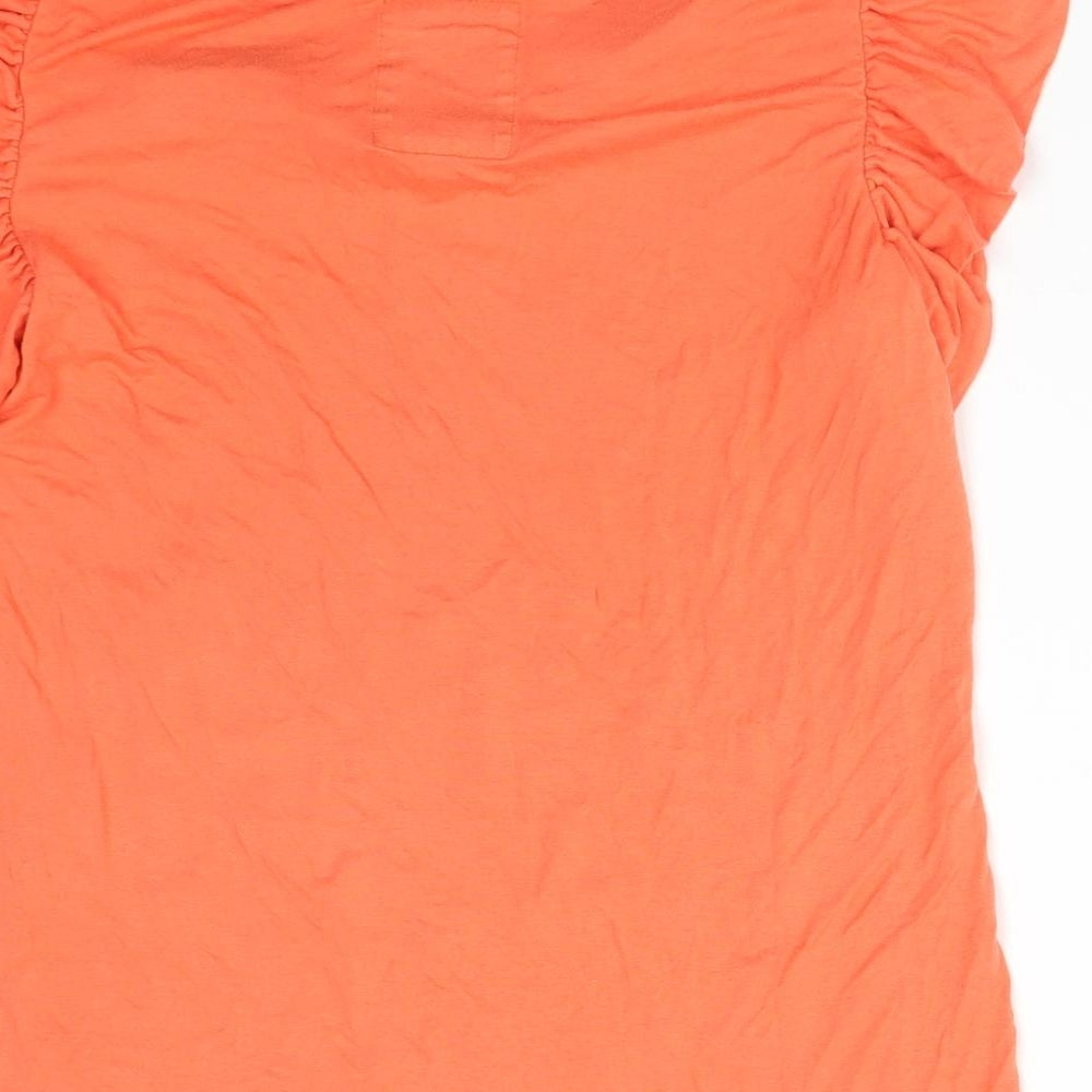Womens UK Size 16 Debenhams Orange Basic T-Shirt