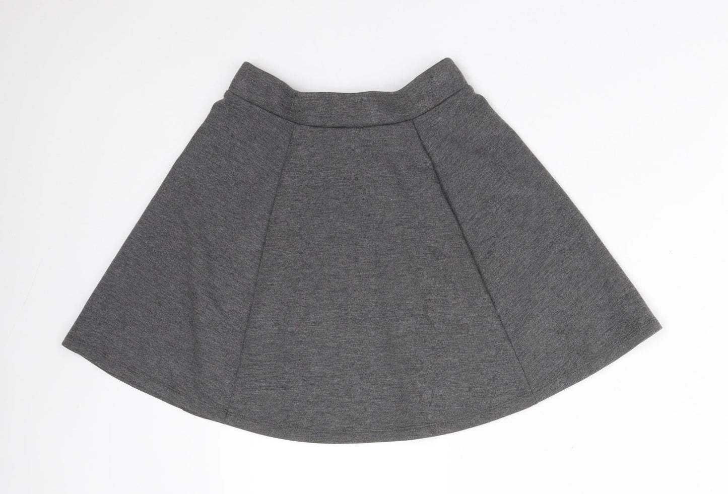 George Girls Grey  Polyester Skater Skirt Size 8-9 Years  Regular