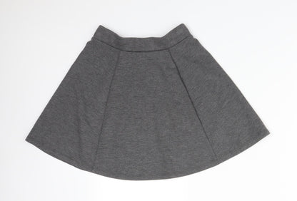 George Girls Grey  Polyester Skater Skirt Size 8-9 Years  Regular