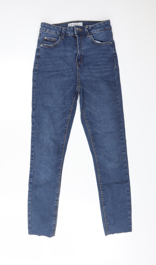 DENIM CO Womens Blue  Cotton Skinny Jeans Size 8 L24 in Regular