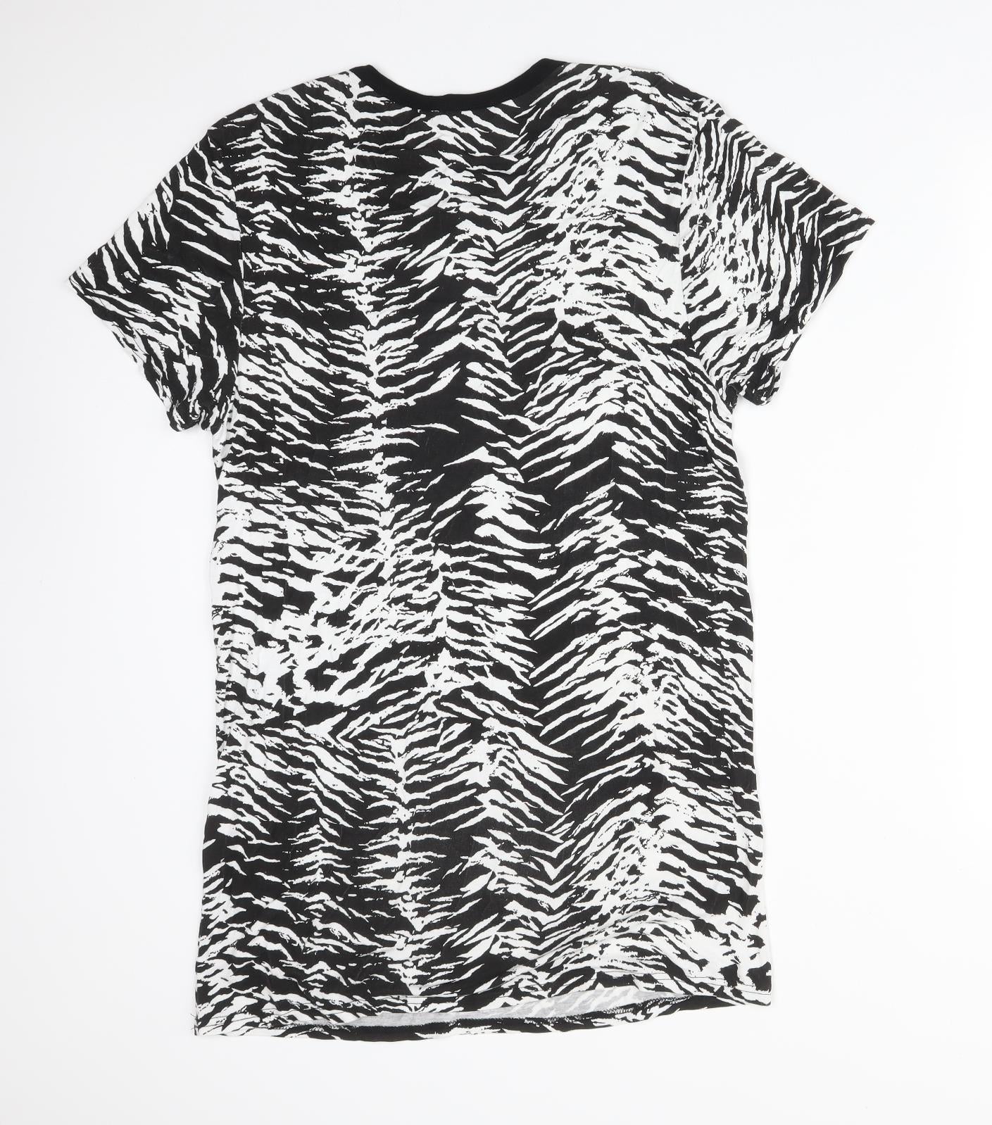 Womens UK Size 10 PRETTYLITTLETHING Multicoloured Basic T-Shirt