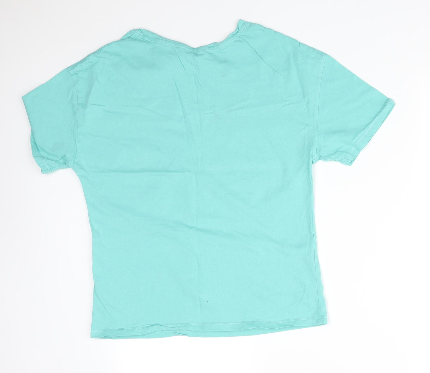 M&S Womens Green Solid Cotton  Pyjama Top Size 10   - STAYCAY EVERYDAY