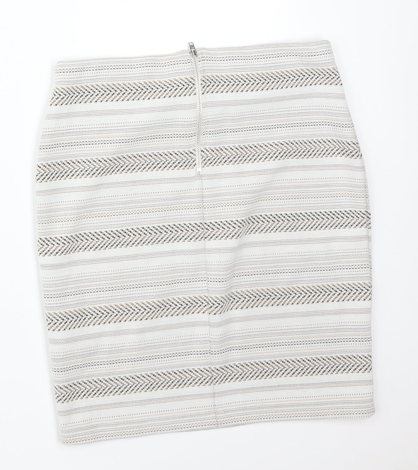 Miss Selfridge Womens Multicoloured Striped Polyester Straight & Pencil Skirt Size 10