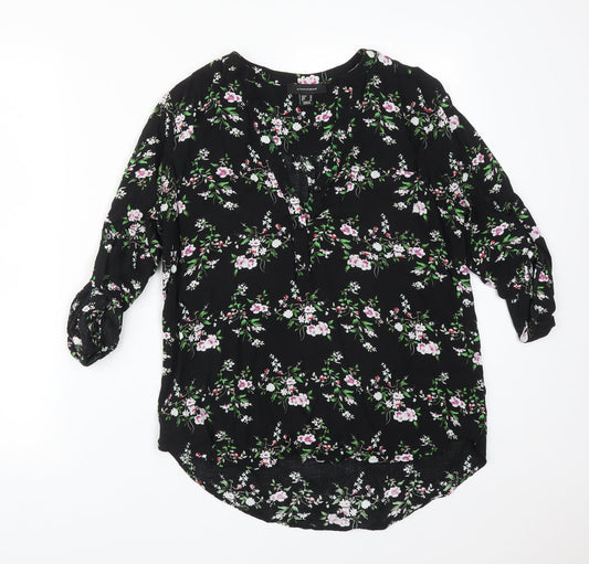 Womens UK Size 10 Atmosphere Multicoloured Basic T-Shirt