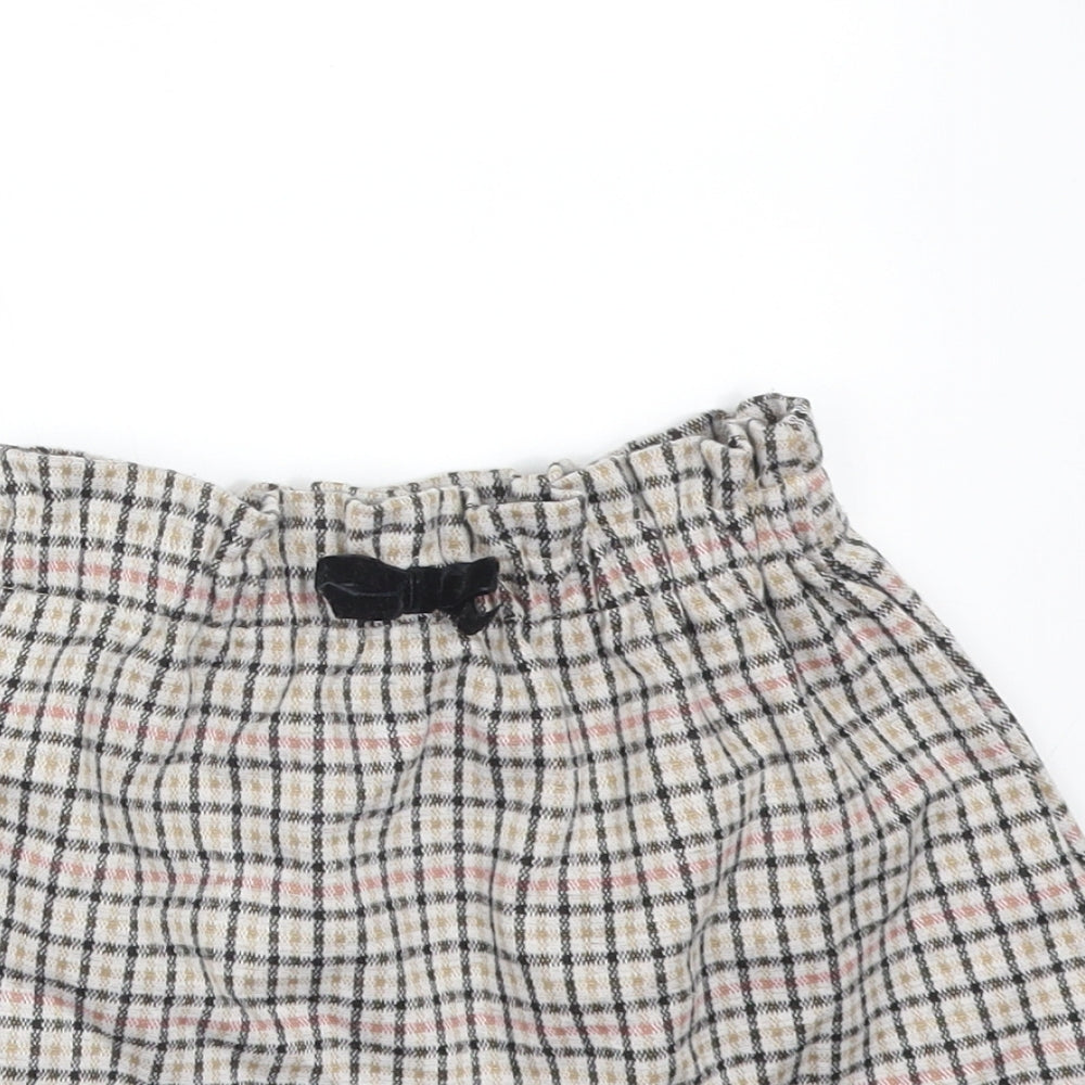 Primark Girls Multicoloured Check Polyester Straight & Pencil Skirt Size 3-4 Years  Regular