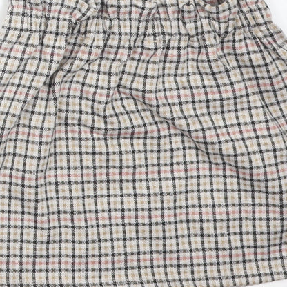 Primark Girls Multicoloured Check Polyester Straight & Pencil Skirt Size 3-4 Years  Regular