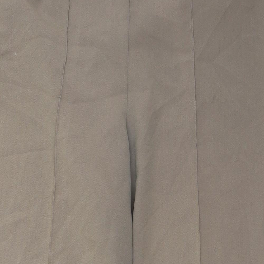 Bonmarché Womens Beige  Polyester Trousers  Size 12 L26 in Regular