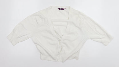 Womens UK Size 20 Inspire White Cardigan Jumper