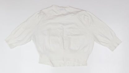 Womens UK Size 20 Inspire White Cardigan Jumper