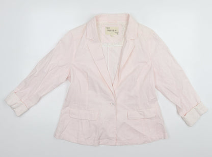 Indigo Womens White   Jacket  Size 14