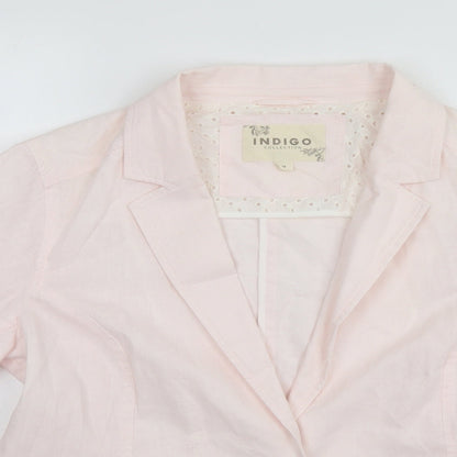 Indigo Womens White   Jacket  Size 14