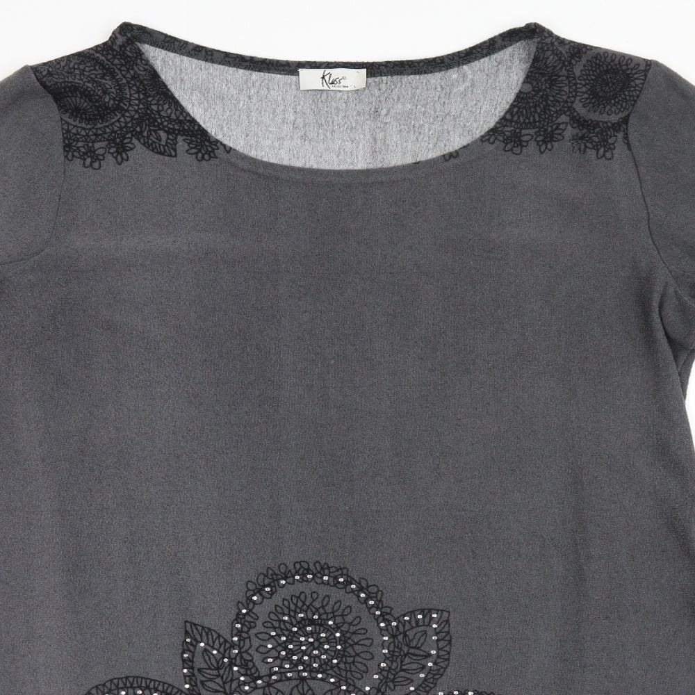 Womens UK Size L Klass Grey Pullover Jumper