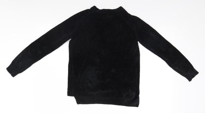 F&F Womens Black Round Neck  Polyester Pullover Jumper Size 6