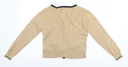 Atmosphere Womens Green Round Neck  Cotton Cardigan Jumper Size 14