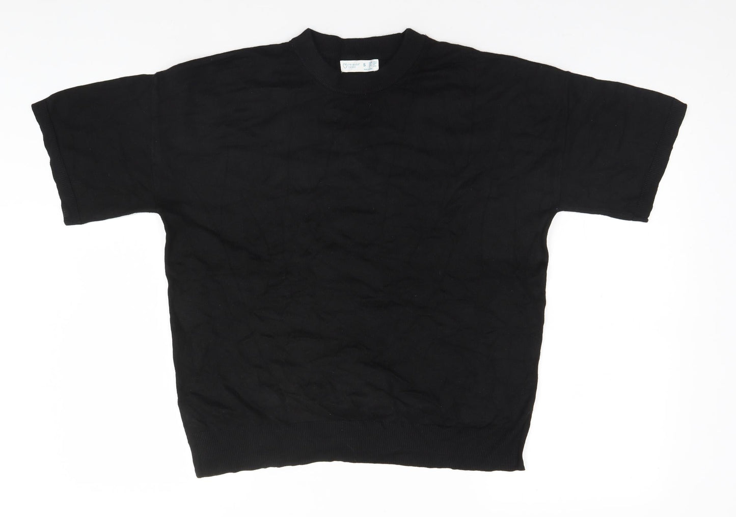 Primark Womens Black Round Neck   Pullover Jumper Size 10