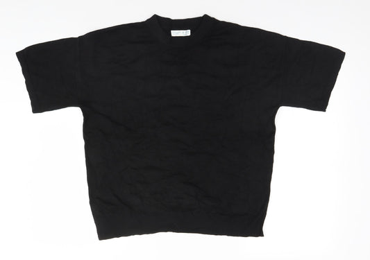 Primark Womens Black Round Neck   Pullover Jumper Size 10