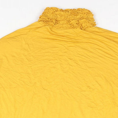 Womens UK Size  Preworn Yellow Pullover Jumper