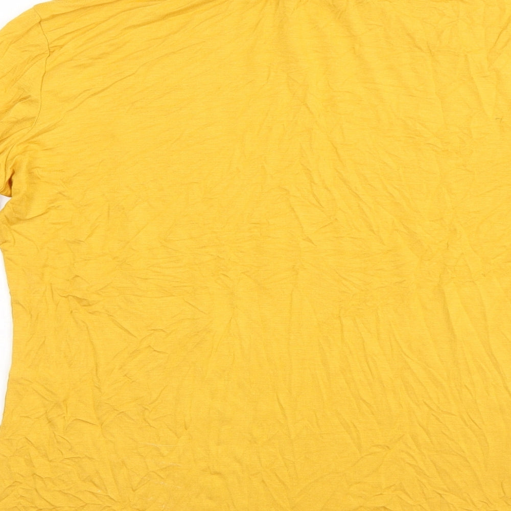 Womens UK Size  Preworn Yellow Pullover Jumper