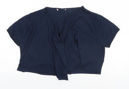 Womens UK Size 14 Per Una Blue Cardigan Jumper