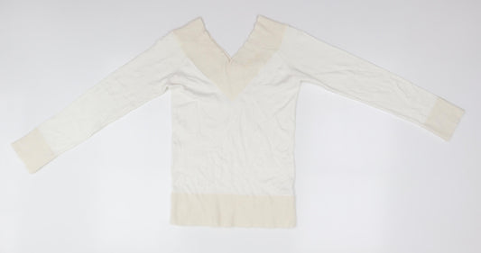 Womens UK Size 8 New Look White Pullover Jumper