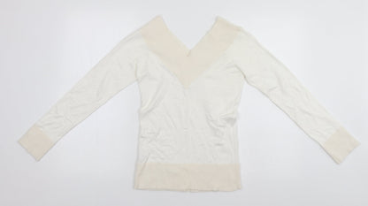 Womens UK Size 8 New Look White Pullover Jumper