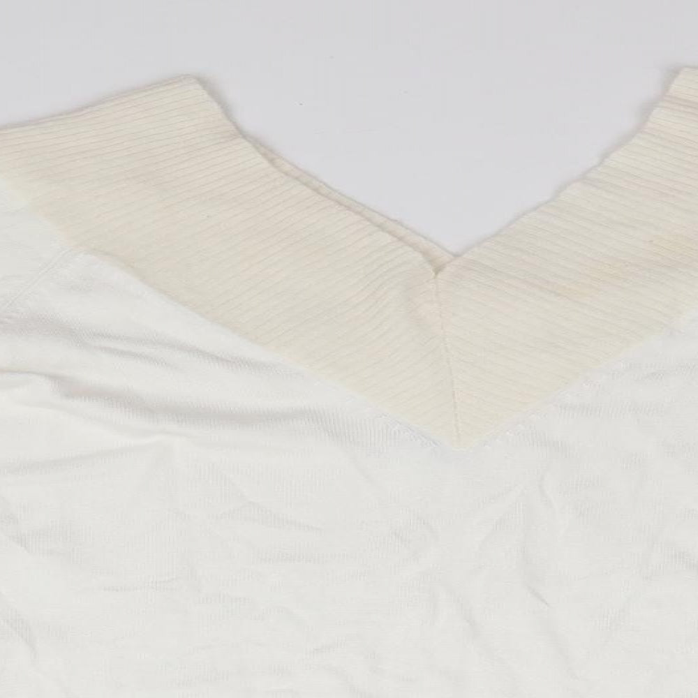 Womens UK Size 8 New Look White Pullover Jumper