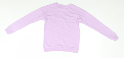 Nutmeg Girls Blue Round Neck  Polyester Pullover Jumper Size 10-11 Years   - Merry & Bright