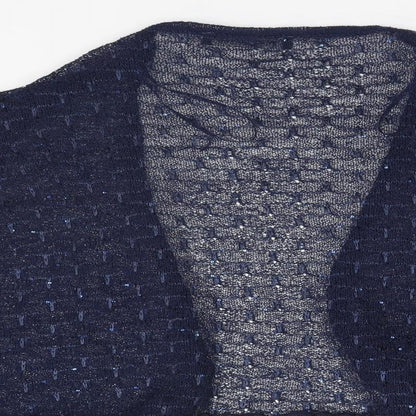 Womens UK Size XL Preworn Blue Cardigan Jumper