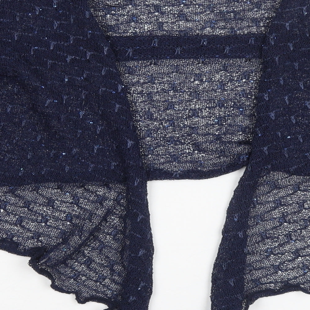Womens UK Size XL Preworn Blue Cardigan Jumper