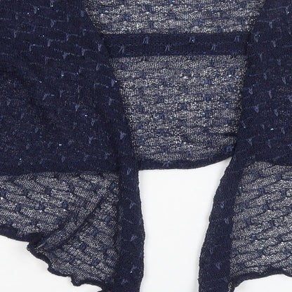 Womens UK Size XL Preworn Blue Cardigan Jumper