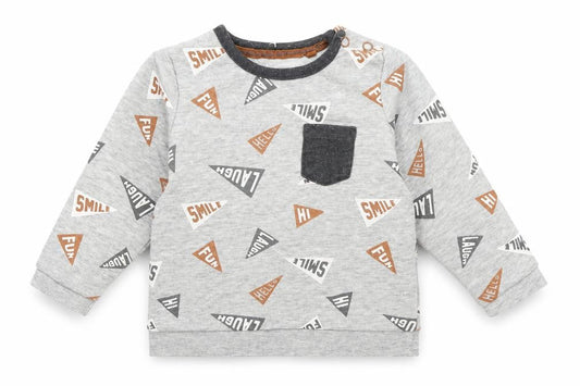 TU Baby Grey  Cotton Pullover Jumper Size 9-12 Months