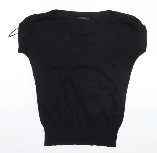 George Womens Black Round Neck   Pullover Jumper