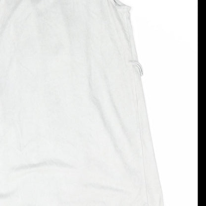 SheIn Womens Green   Gilet Waistcoat Size 6   - Sleeveless Pale Green Suede Effect Waterfall Waistcoat