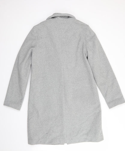 Womens UK Size 10 New Look Green Overcoat