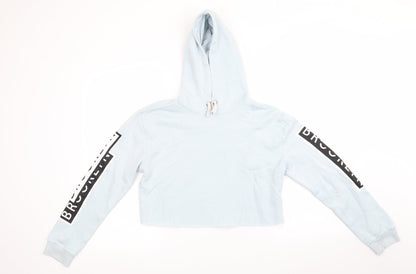 New Look 915 Generation Girls Blue  Polyester Pullover Hoodie Size 12-13 Years   - Pale Blue Brooklyn Cropped