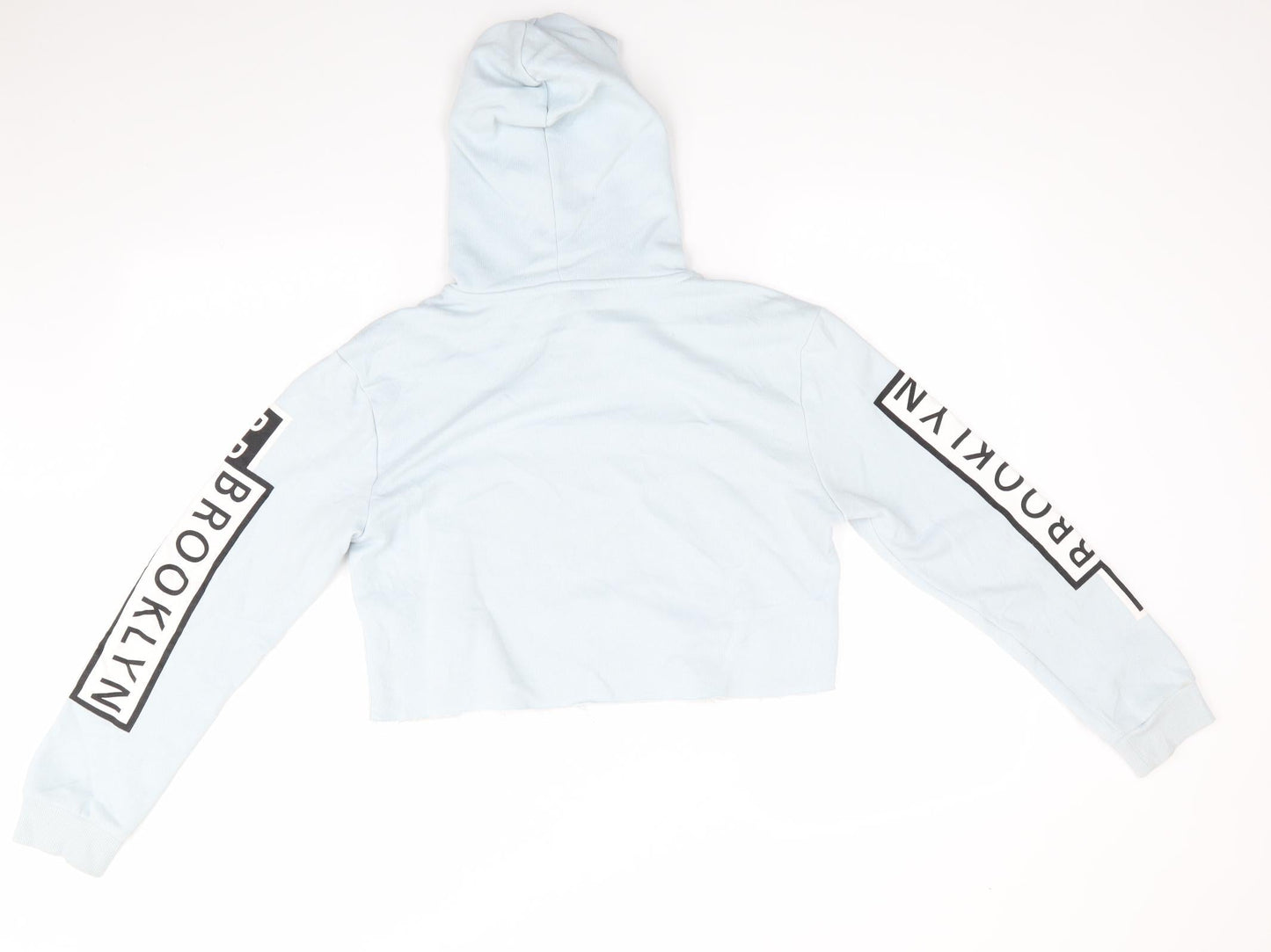 New Look 915 Generation Girls Blue  Polyester Pullover Hoodie Size 12-13 Years   - Pale Blue Brooklyn Cropped