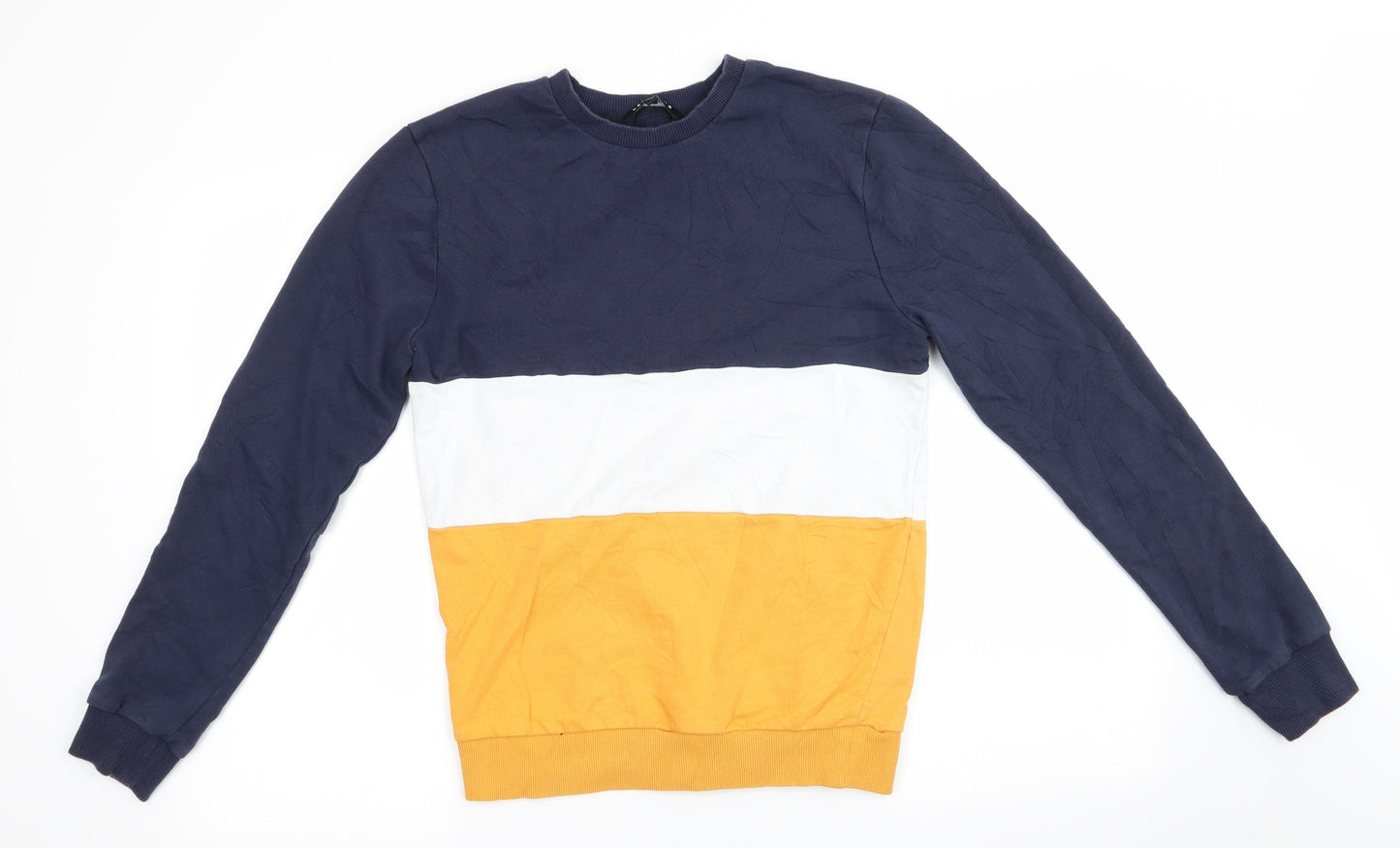 Mens UK Size S Peacocks Blue Pullover Sweatshirt
