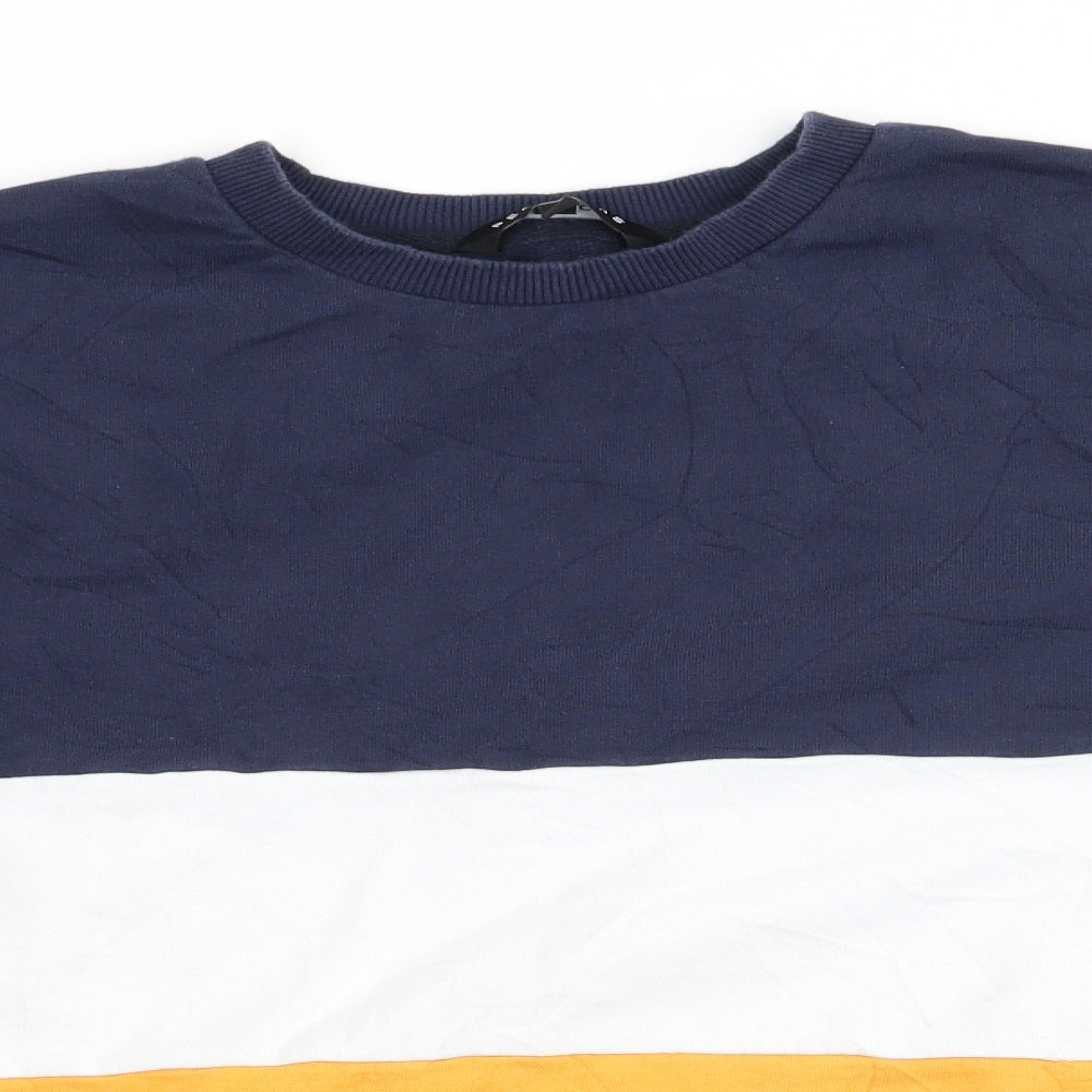 Mens UK Size S Peacocks Blue Pullover Sweatshirt