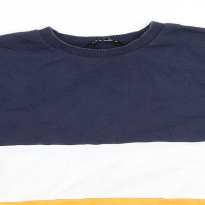 Mens UK Size S Peacocks Blue Pullover Sweatshirt