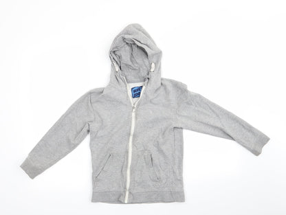 Blue Zoo Girls Grey  Cotton Full Zip Hoodie Size 9-10 Years