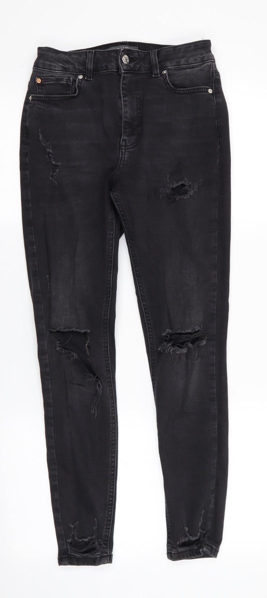 Denim Co Womens Black  Cotton Skinny Jeans Size 10 L27 in Regular