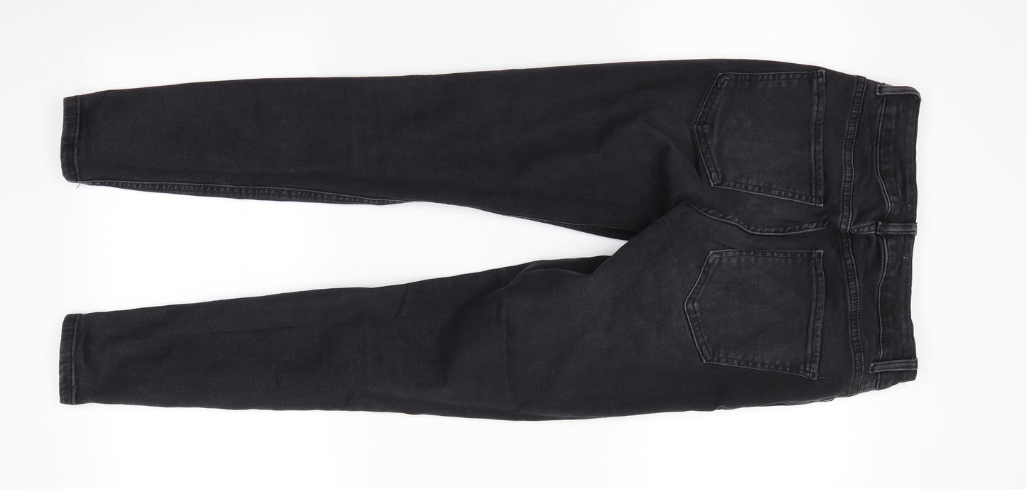 Denim Co Womens Black  Cotton Skinny Jeans Size 10 L27 in Regular