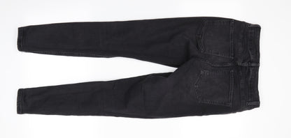 Denim Co Womens Black  Cotton Skinny Jeans Size 10 L27 in Regular