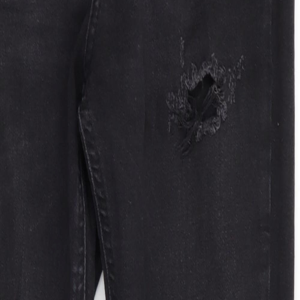 Denim Co Womens Black  Cotton Skinny Jeans Size 10 L27 in Regular