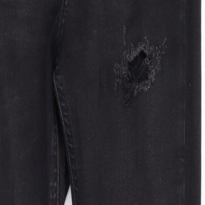 Denim Co Womens Black  Cotton Skinny Jeans Size 10 L27 in Regular